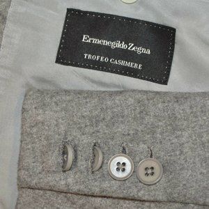 40R Ermenegildo Zegna Trofeo CASHMERE gray SUIT